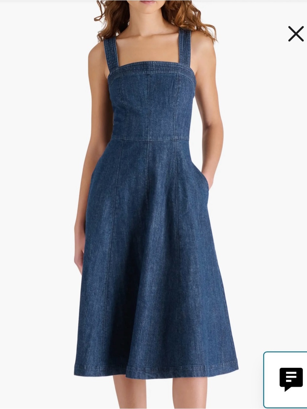 Steve Madden Dark Blue Denim Maxi Dress - Picture 2 of 11